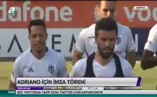 Adriano için imza töreni!