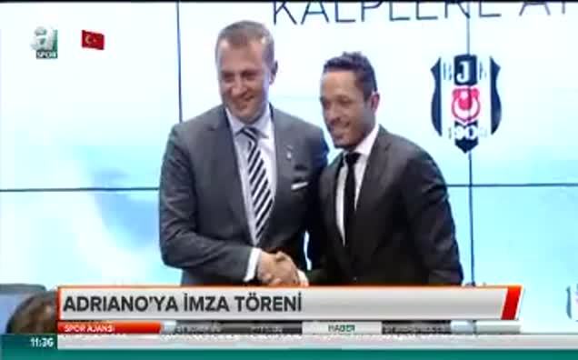 Adriano'ya imza töreni